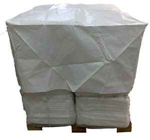 Short protective cover for box pallet with velcro - - Njco